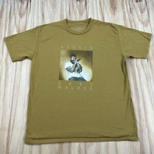 Post Malone 2023 Tour If Y'all Weren't Here I'd Be Crying T-Shirt‎ XL Mustard
